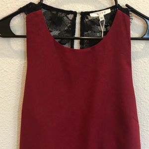 Tank top with lace back